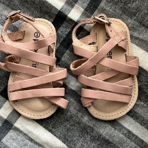 New baby girl sandals size 3